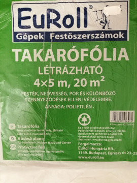 Takarófólia- létrázható 4m x 5m