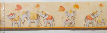 elefánt család, bordűr, 5 méter